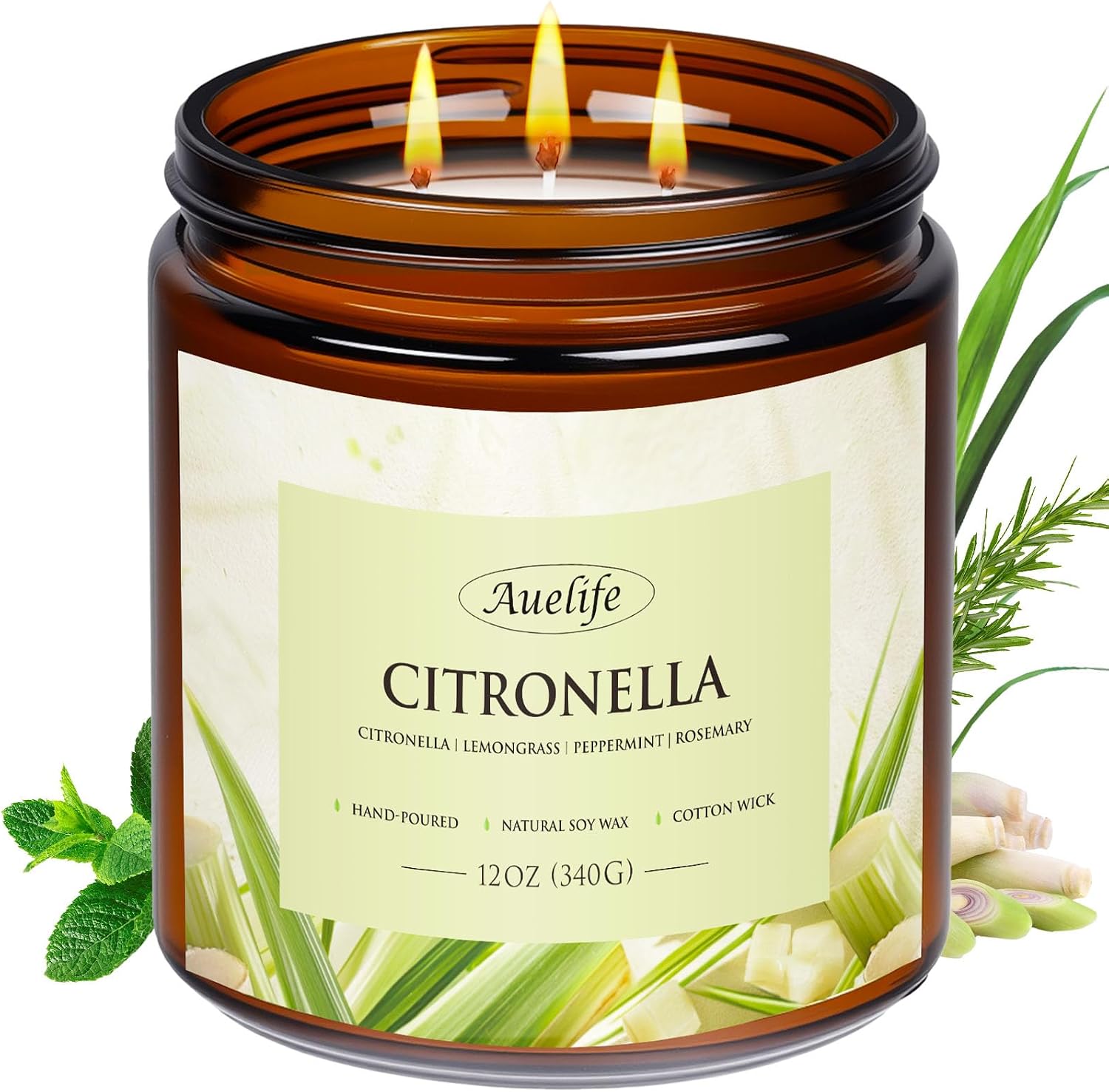 Scented Jar Candles, Soy Wax, Masculine Collection, 4 Pack - Image 13