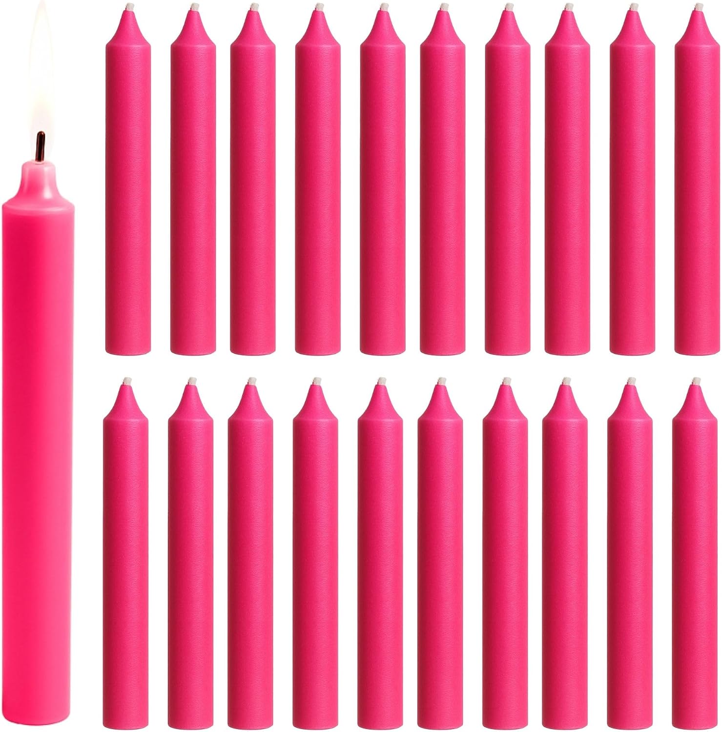 20 Ivory Unscented Dripless Chime Candles, 4 Inch Taper - Image 10