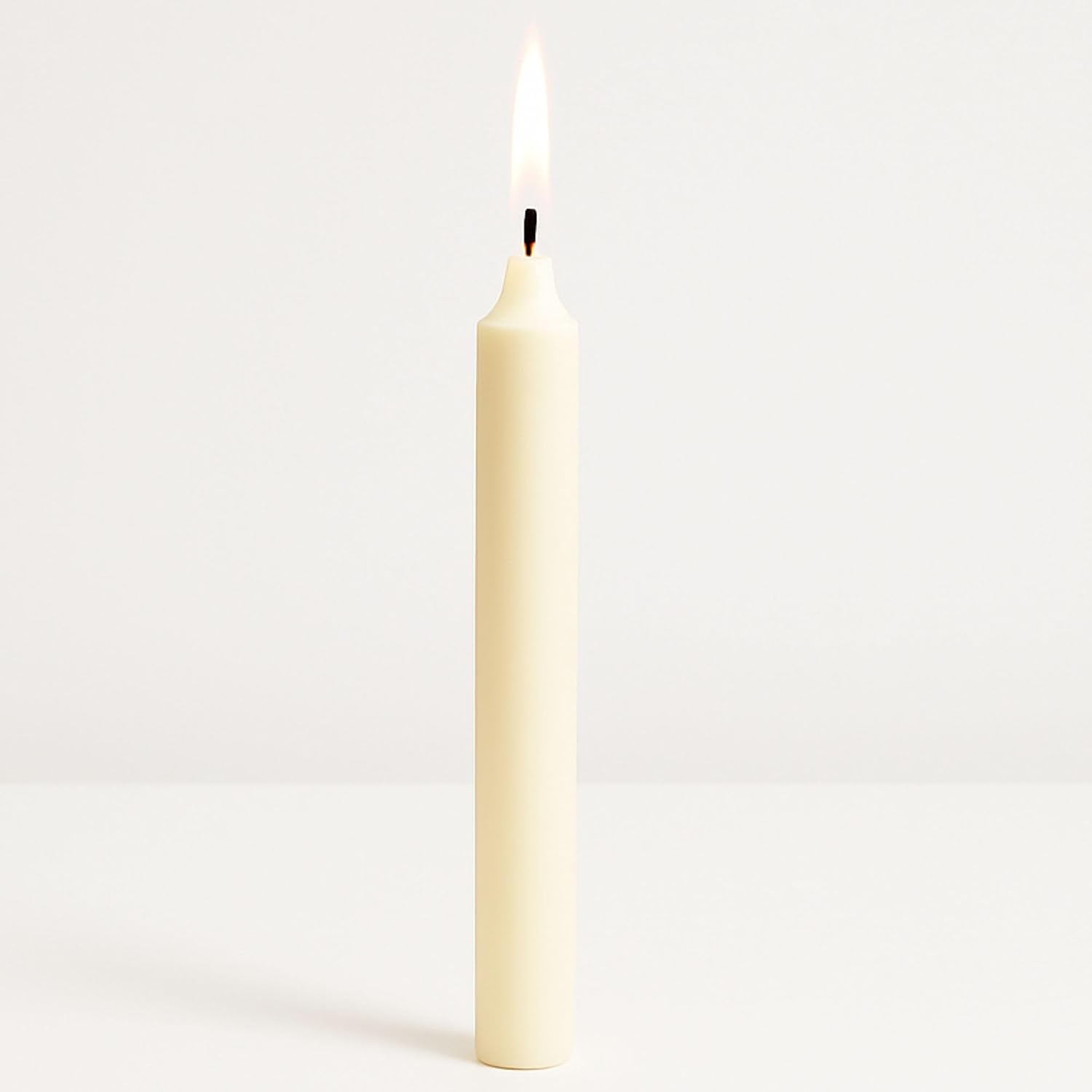 20 Ivory Unscented Dripless Chime Candles, 4 Inch Taper - Image 7