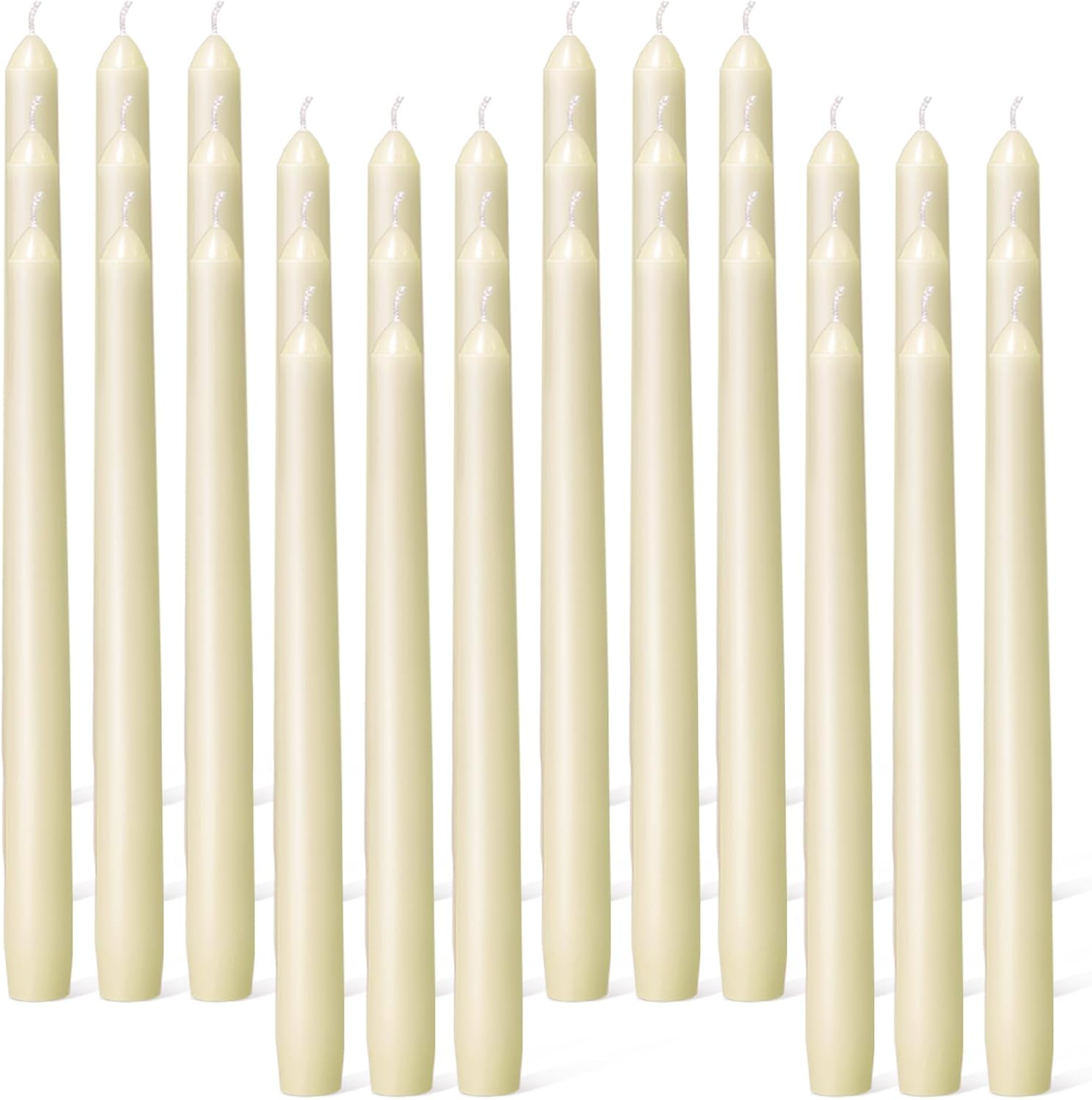 Ivory Taper Candles, 4 Pack, 10 Inch, Unscented - Image 21