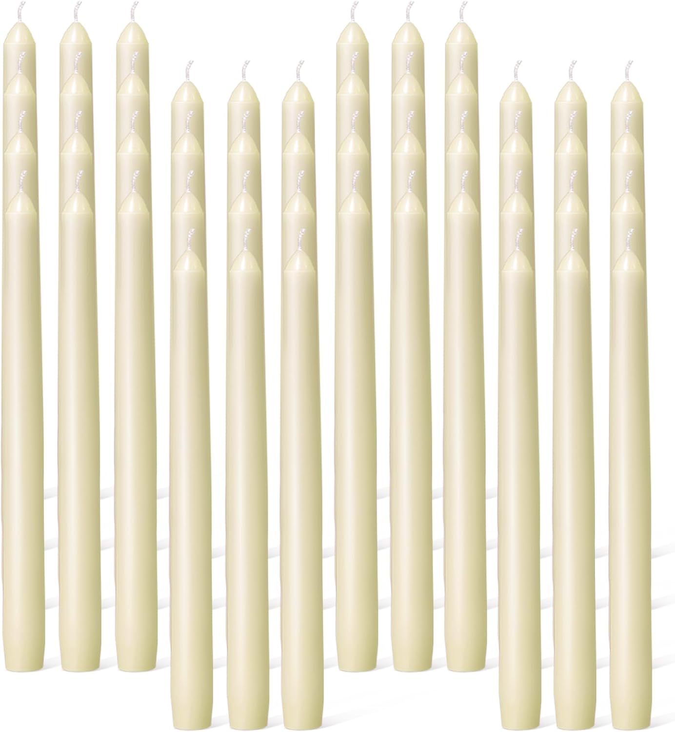 Ivory Taper Candles, 4 Pack, 10 Inch, Unscented - Image 12