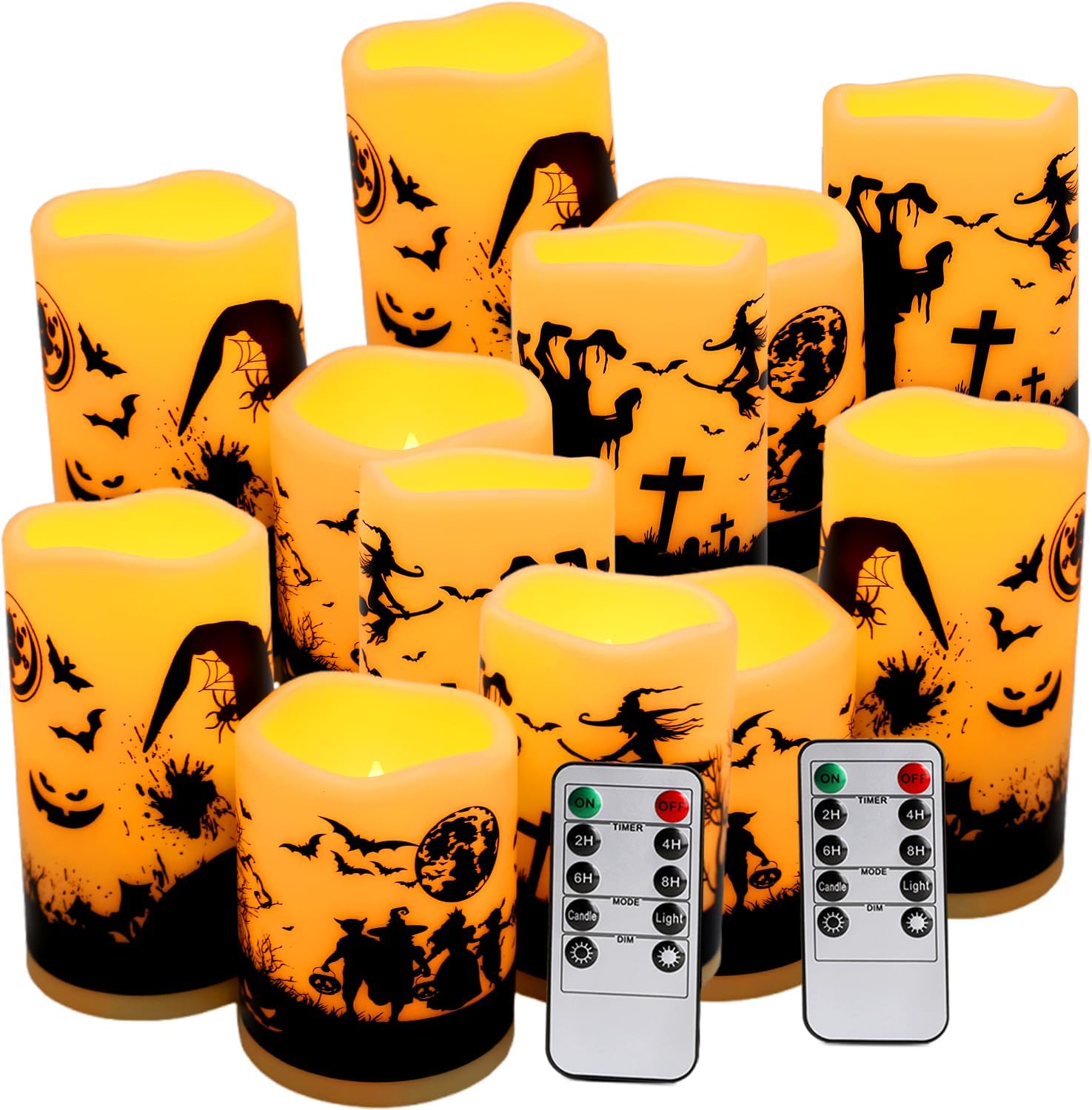 24 Piece LED Flameless Candles, Remote Control, Assorted Sizes - Image 21