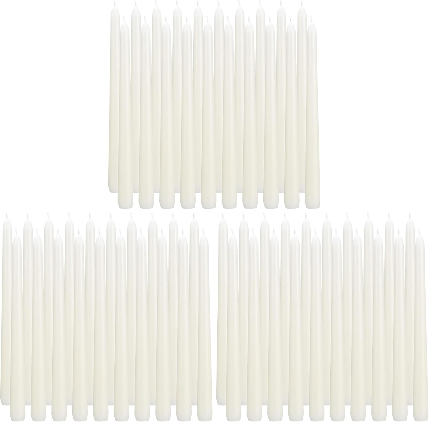 40 Unscented Ivory Taper Candles, 10 Inch, Paraffin Wax - Image 7