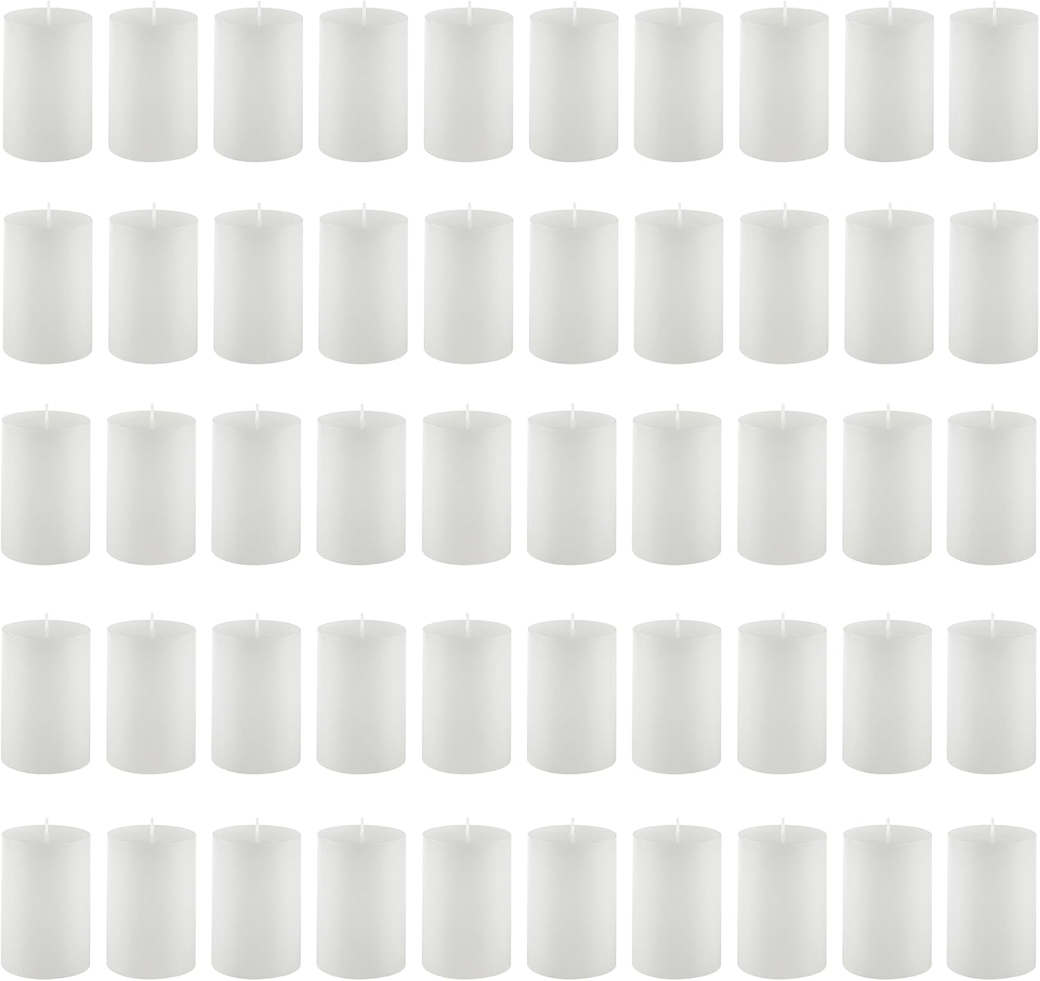24 Warm White Unscented Votive Candles in Clear Glass - Image 13