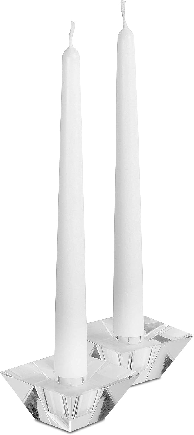 12 White Unscented Taper Candles, Dripless Paraffin, 10 Inch - Image 8