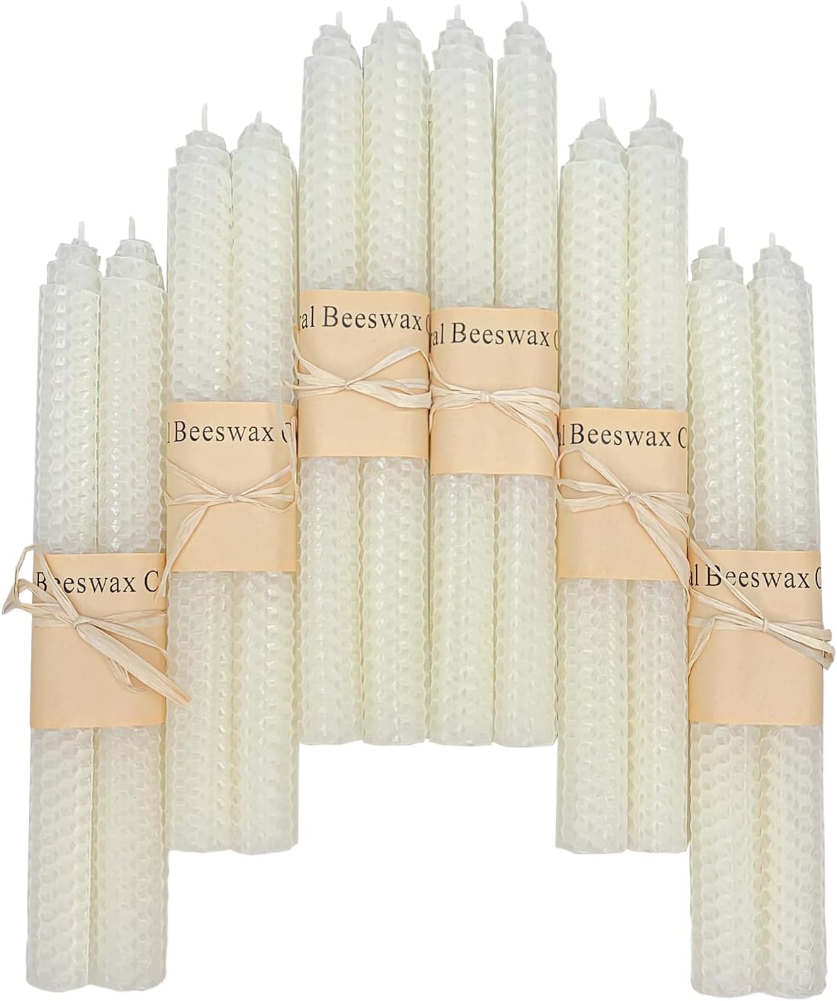 14 Beeswax Taper Candles, Assorted Rainbow Hues, Unscented, 9 Inch - Image 12