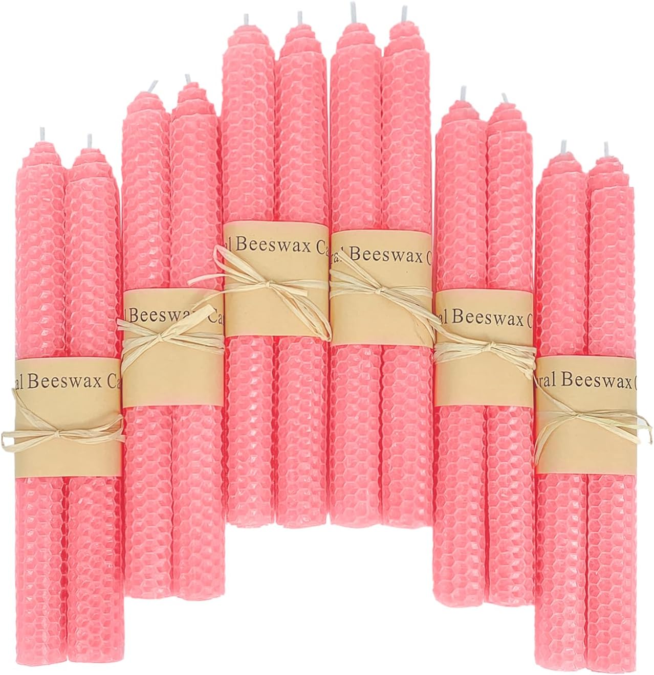 14 Beeswax Taper Candles, Assorted Rainbow Hues, Unscented, 9 Inch - Image 10