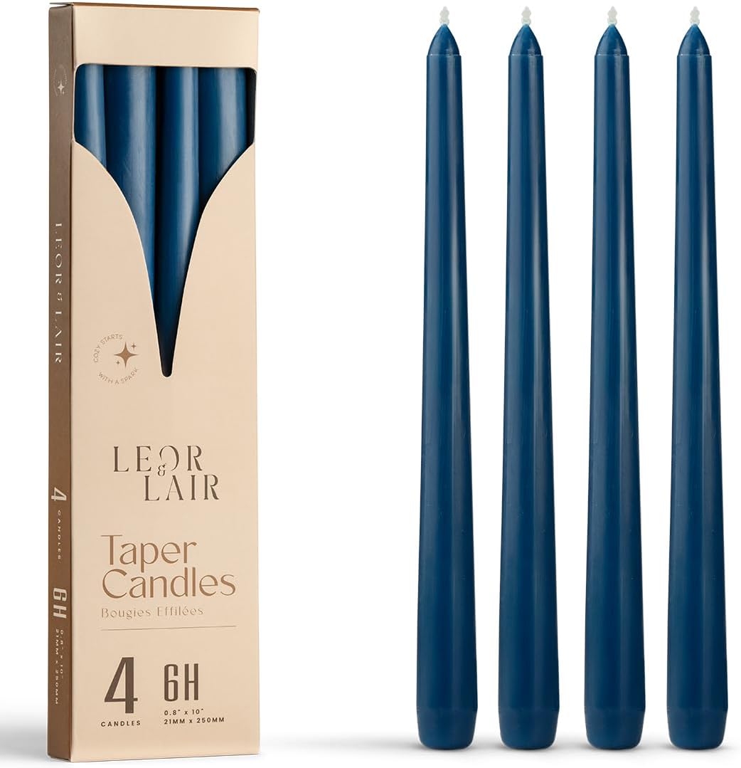 Cream Taper Candles, 10 Inch, Unscented, 4 Count Pack - Image 14