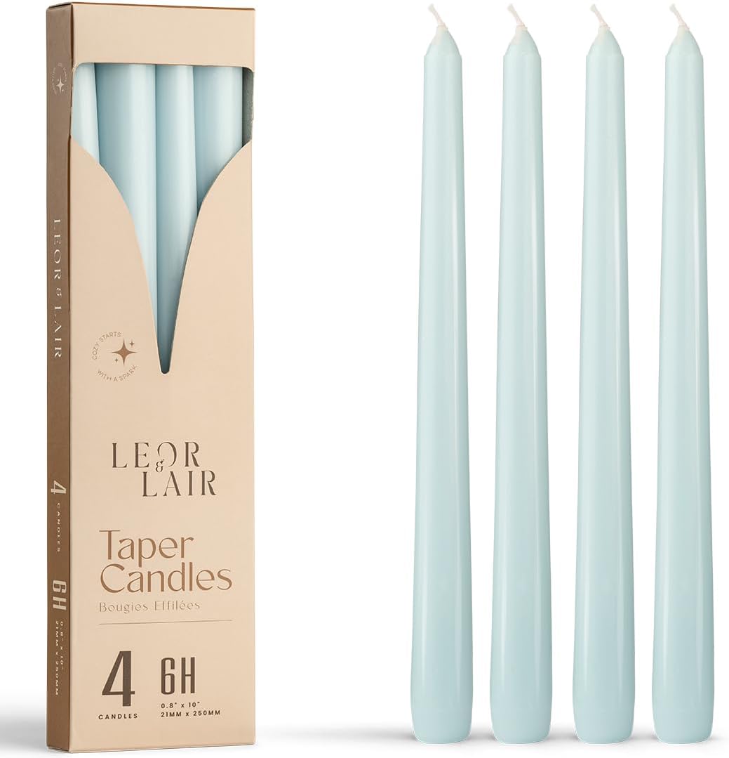 Cream Taper Candles, 10 Inch, Unscented, 4 Count Pack - Image 11