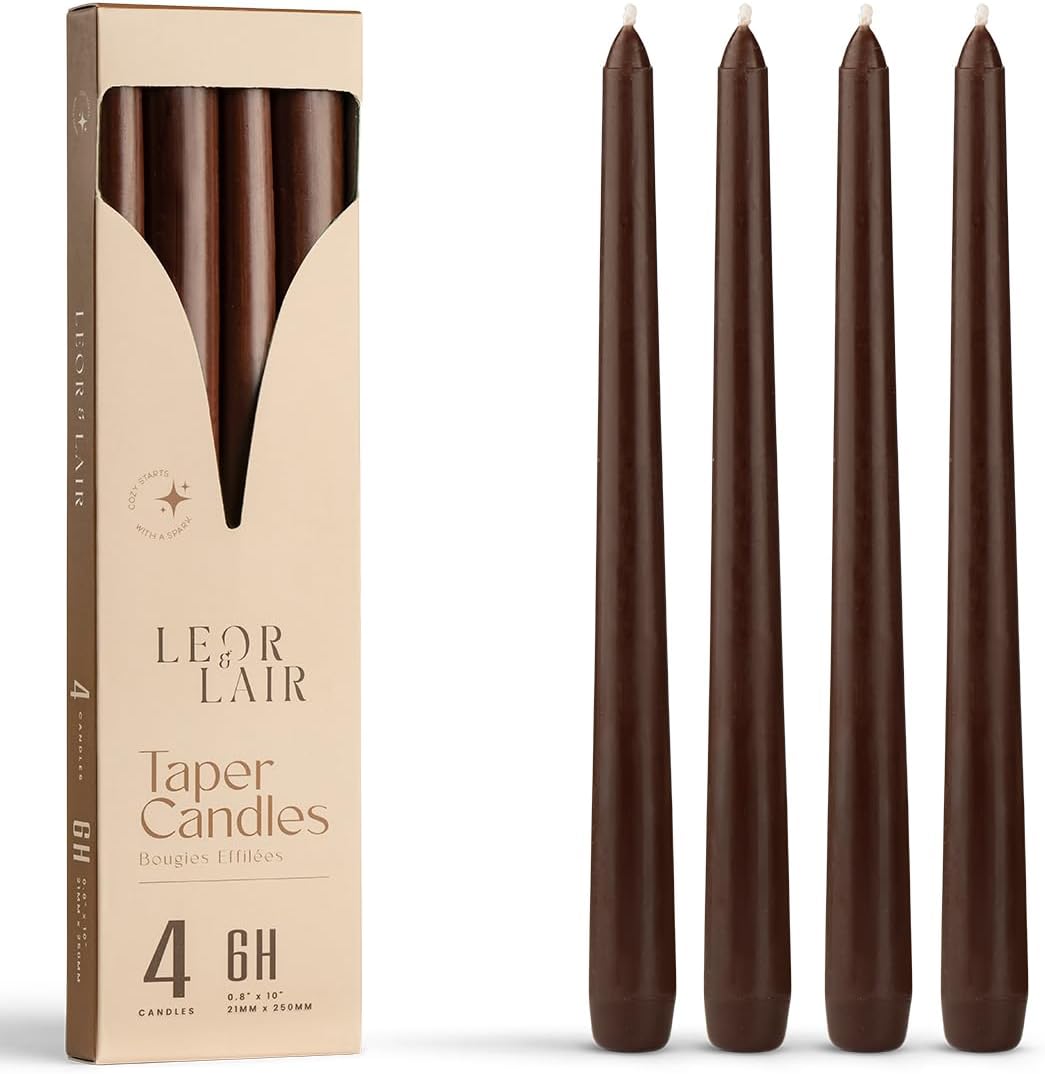 Cream Taper Candles, 10 Inch, Unscented, 4 Count Pack - Image 18