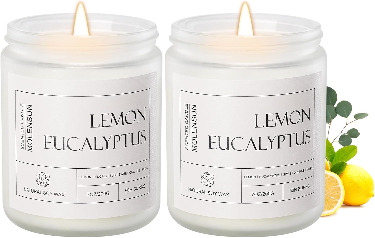 Sage Citrus Scented Jar Candle, Natural Soy Wax, 7 Ounce - Image 10
