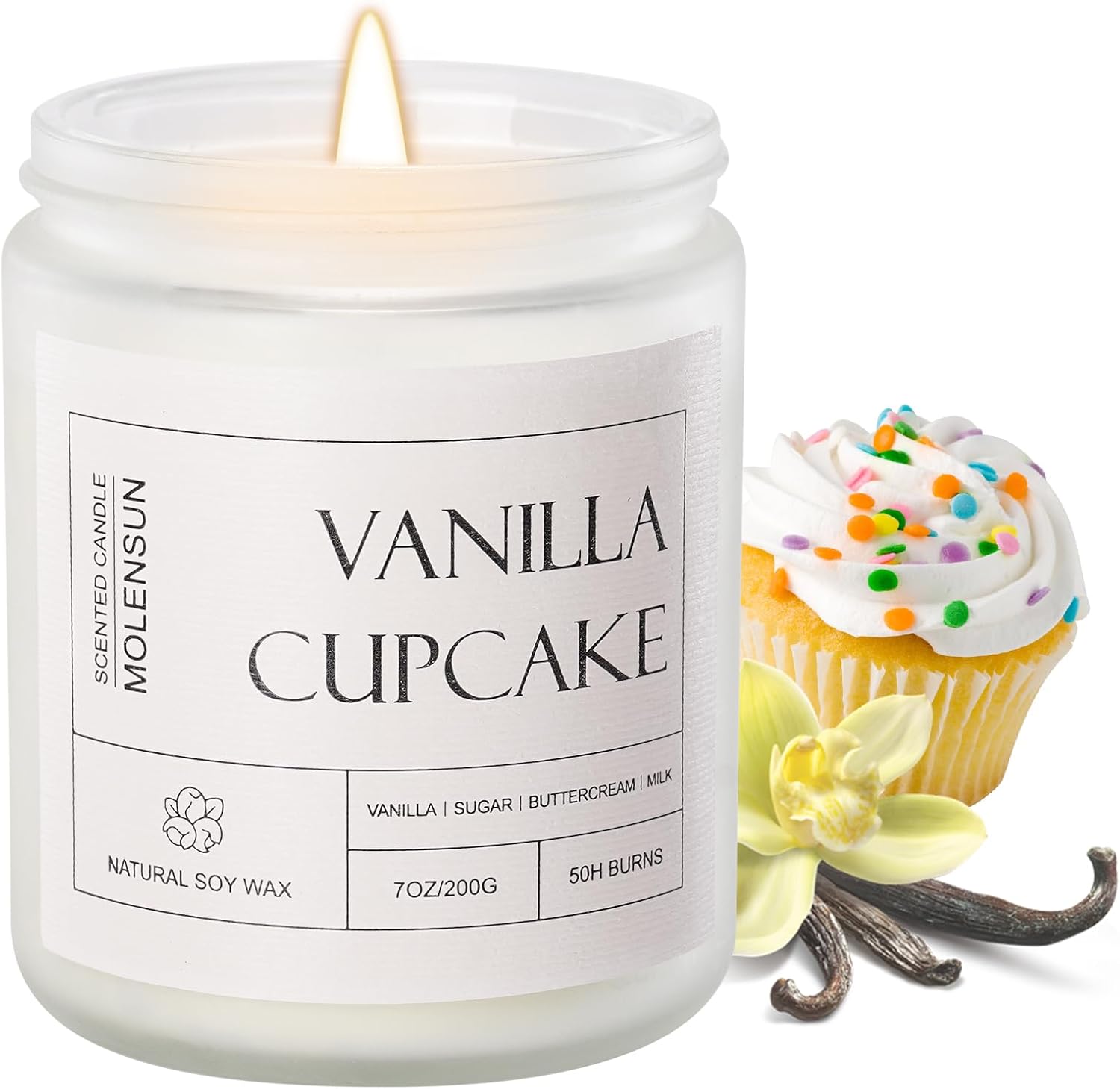 Sage Citrus Scented Jar Candle, Natural Soy Wax, 7 Ounce - Image 9