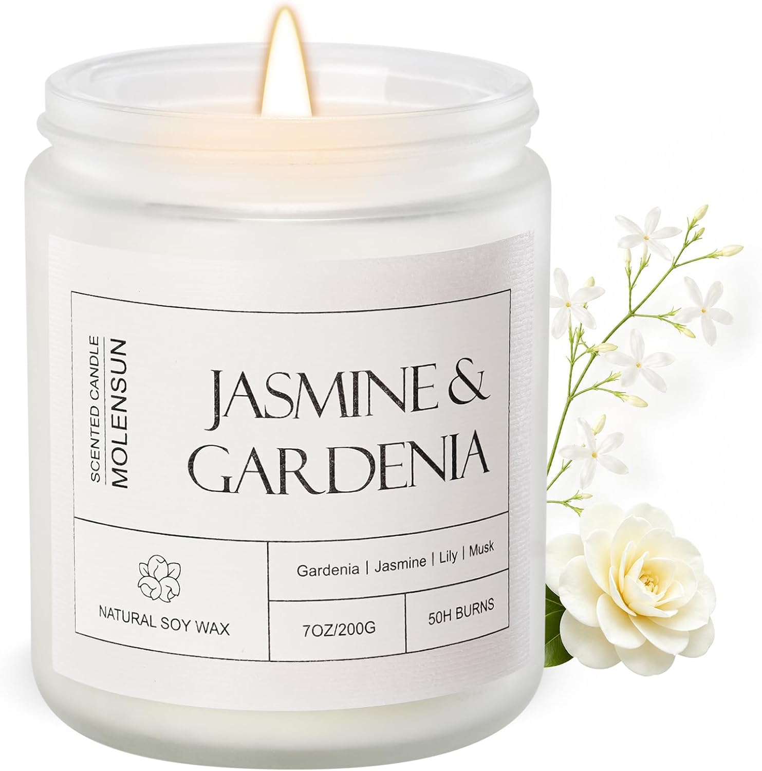 Sage Citrus Scented Jar Candle, Natural Soy Wax, 7 Ounce - Image 8