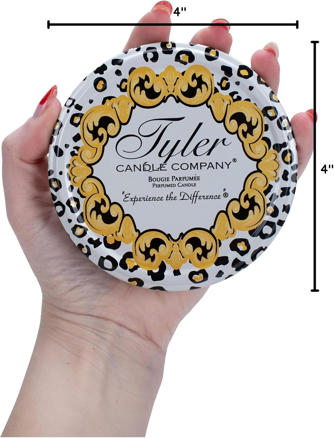 Diva Scented Candle, Glass Jar with Patterned Lid, 22 oz - Image 7