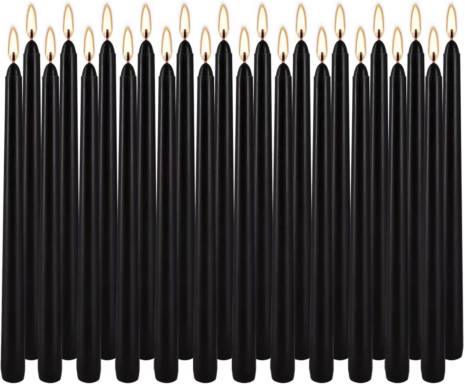 36 Pack Ivory Unscented Taper Candles, Smokeless, 10 Inch - Image 15