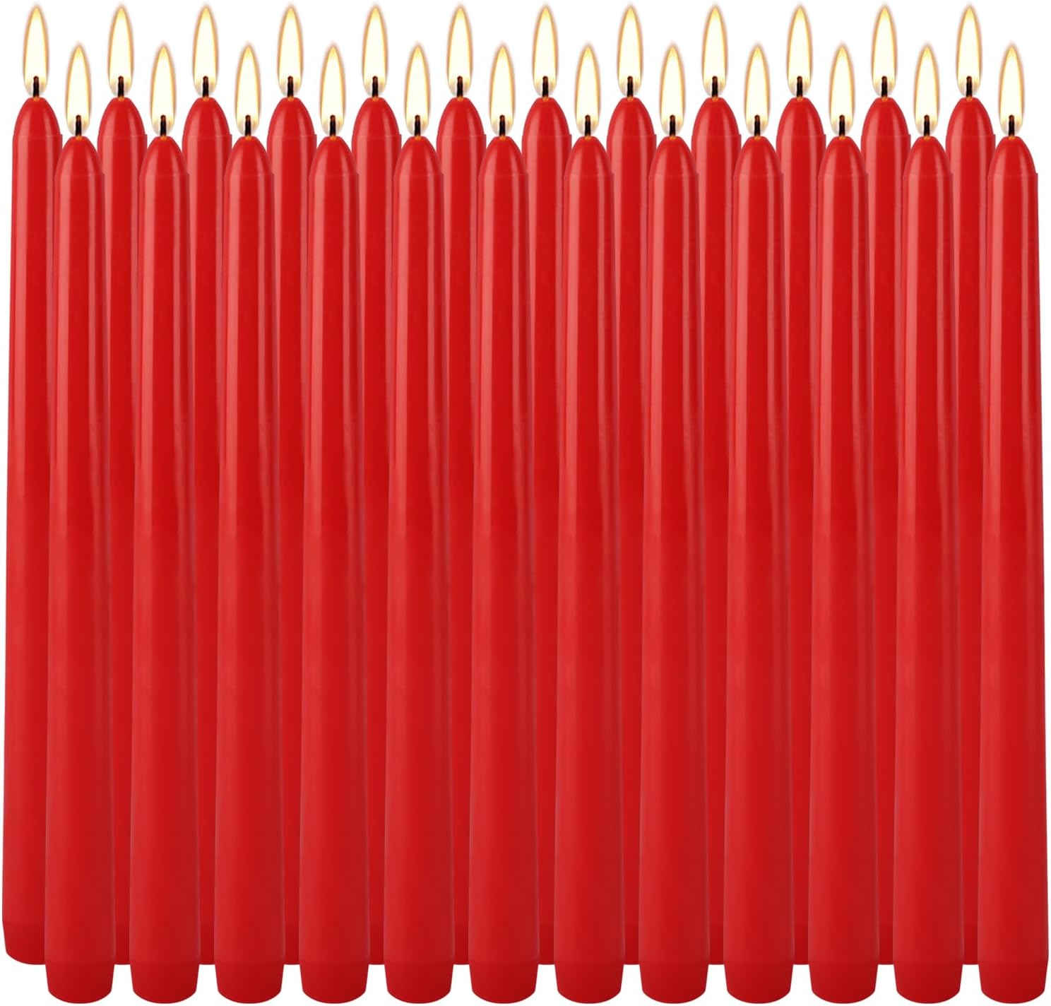 36 Pack Ivory Unscented Taper Candles, Smokeless, 10 Inch - Image 11