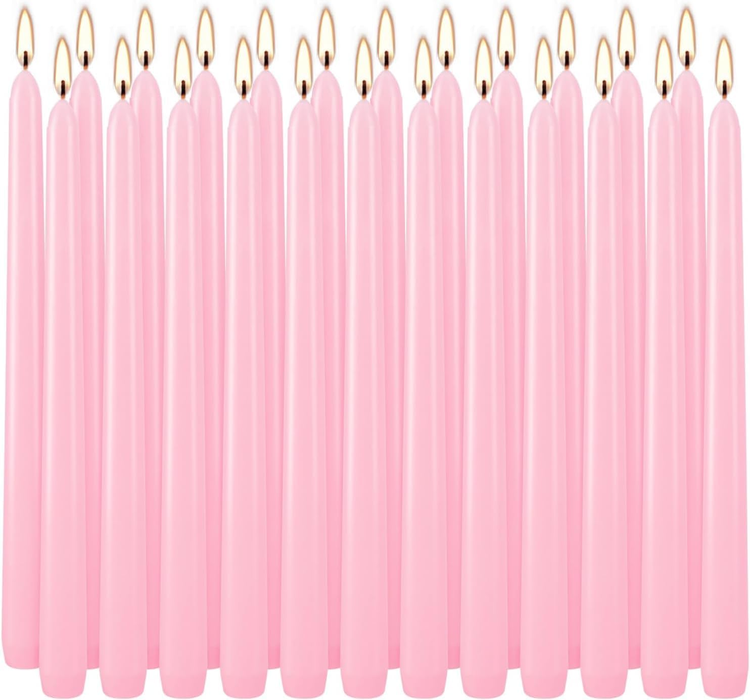 36 Pack Ivory Unscented Taper Candles, Smokeless, 10 Inch - Image 12